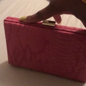 Pink clutch
